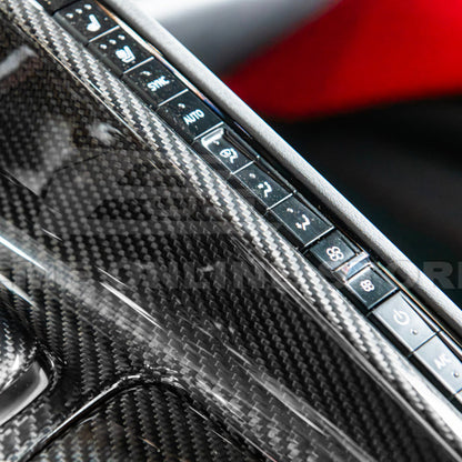 Corvette C8 DRY CARBON FIBER Center Console w/ Switch Trim Cover image 63