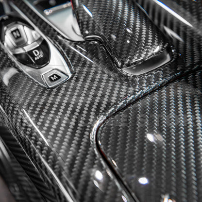 Corvette C8 DRY CARBON FIBER Center Console w/ Switch Trim Cover image 64