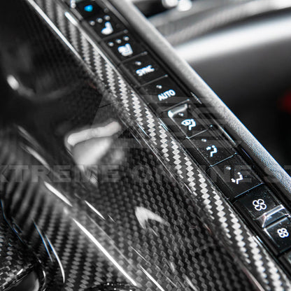 Corvette C8 DRY CARBON FIBER Center Console w/ Switch Trim Cover image 16