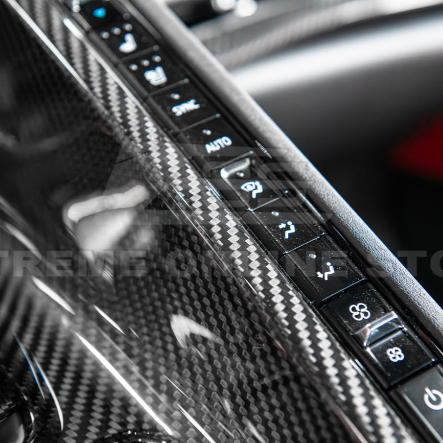 Corvette C8 DRY CARBON FIBER Center Console w/ Switch Trim Cover image 43