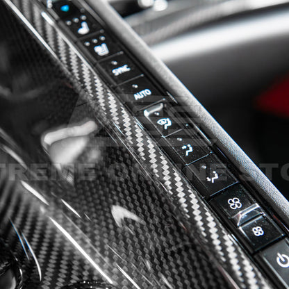Corvette C8 DRY CARBON FIBER Center Console w/ Switch Trim Cover image 43