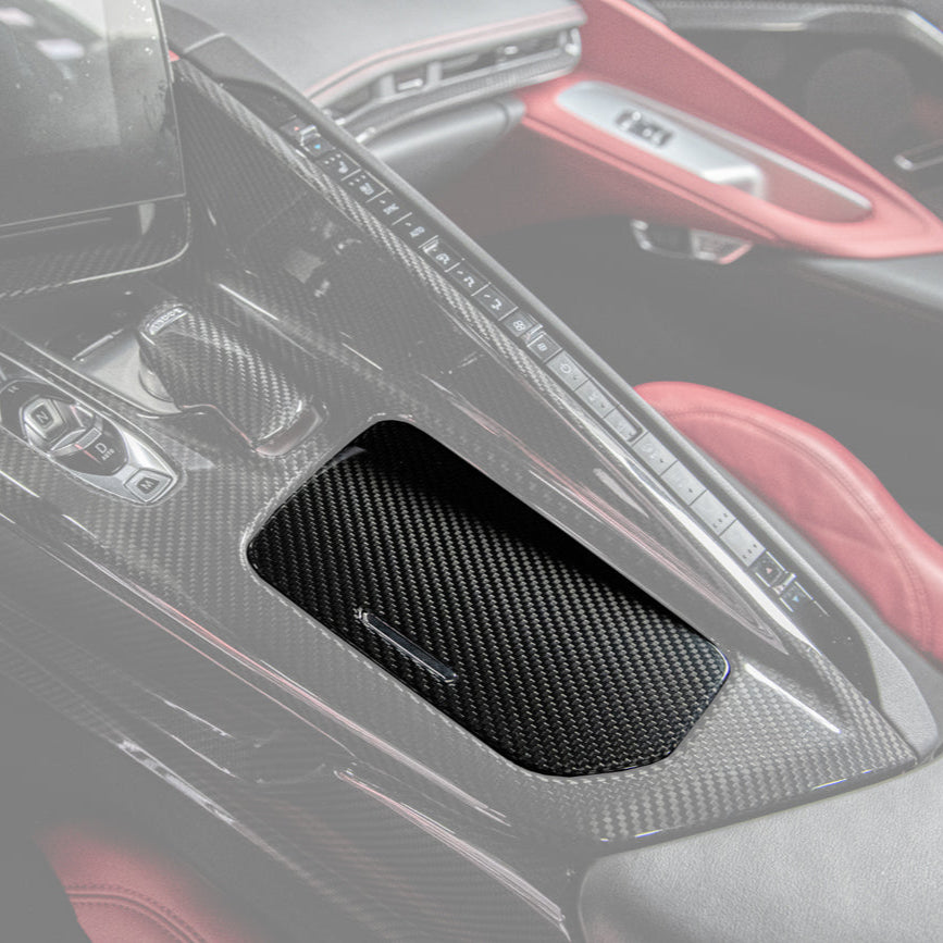 Corvette C8 DRY CARBON FIBER Center Console w/ Switch Trim Cover image 73