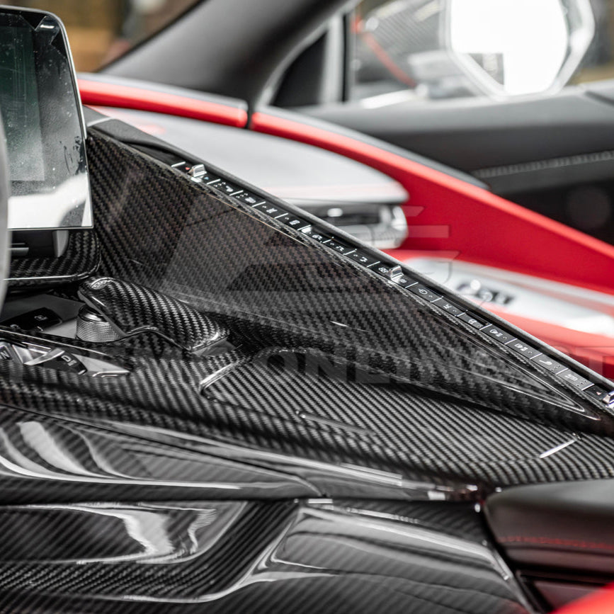 Corvette C8 DRY CARBON FIBER Center Console w/ Switch Trim Cover image 37