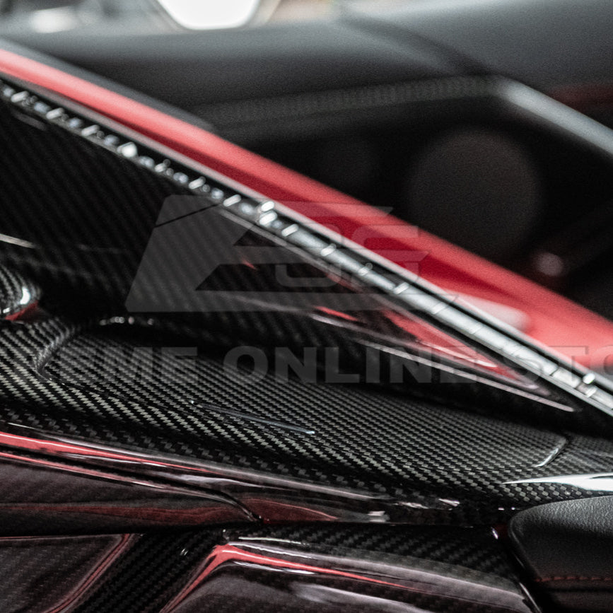 Corvette C8 DRY CARBON FIBER Center Console w/ Switch Trim Cover image 77