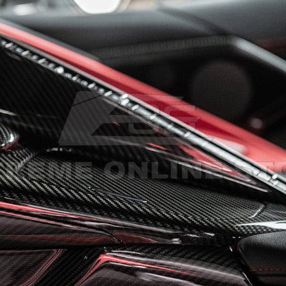 Corvette C8 DRY CARBON FIBER Center Console w/ Switch Trim Cover image 77