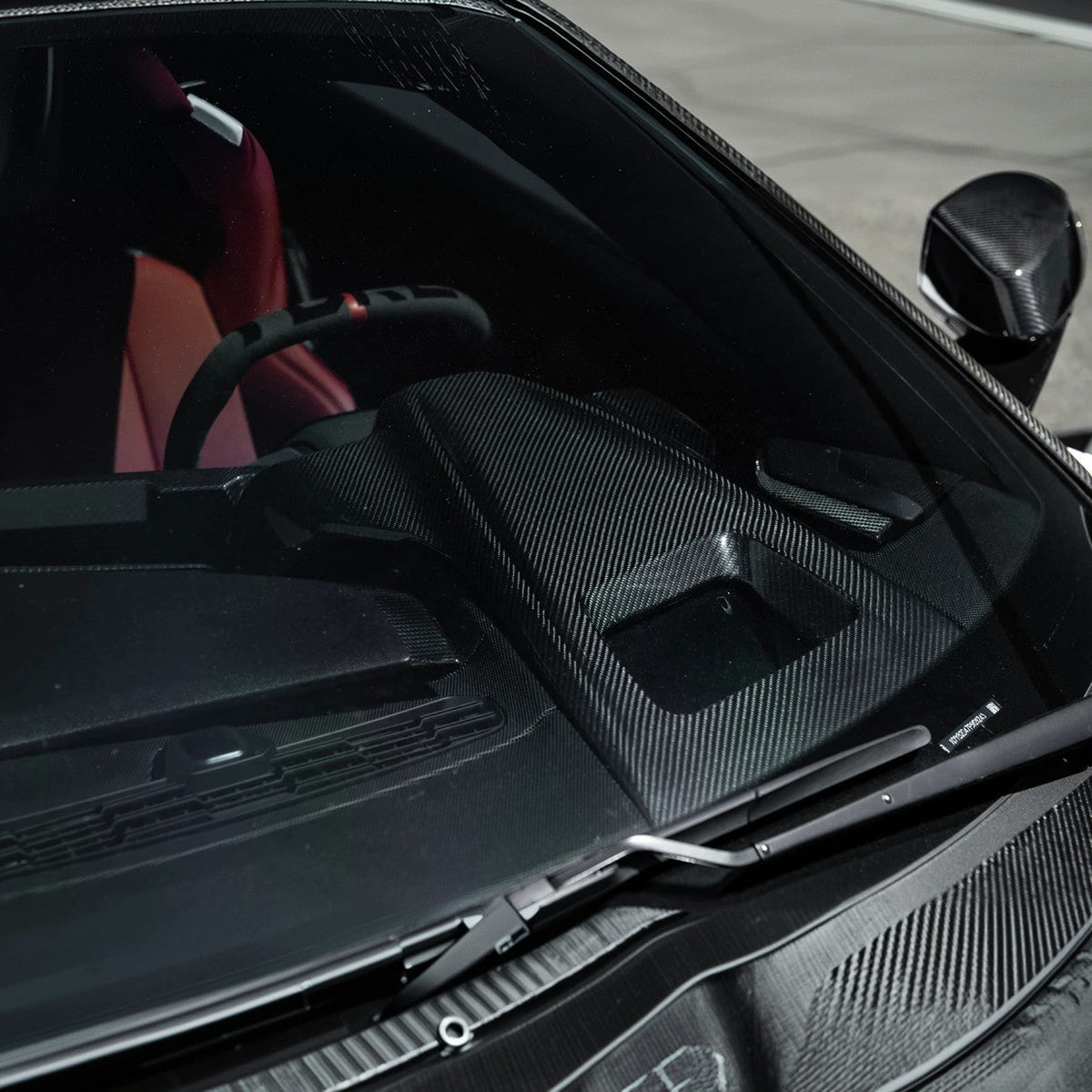2020-25 Corvette C8 | DRY CARBON FIBER Replacement Upper Dash Instrument Panel image 11