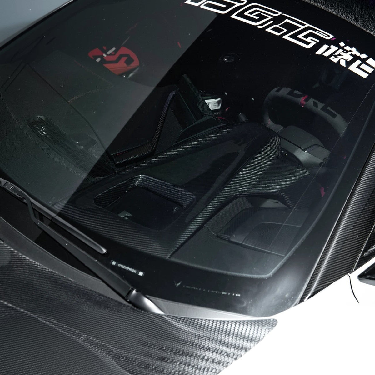 2020-25 Corvette C8 | DRY CARBON FIBER Replacement Upper Dash Instrument Panel image 12
