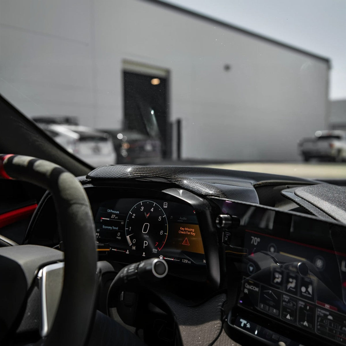 2020-25 Corvette C8 | DRY CARBON FIBER Replacement Upper Dash Instrument Panel image 8
