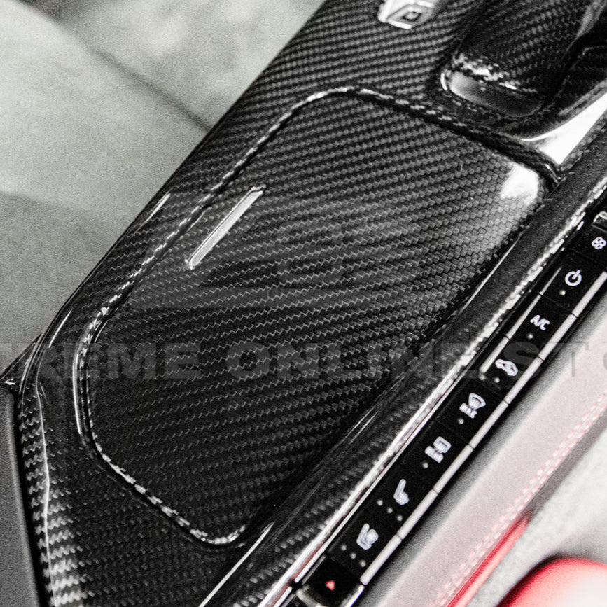 Corvette C8 DRY CARBON FIBER Center Console w/ Switch Trim Cover image 17