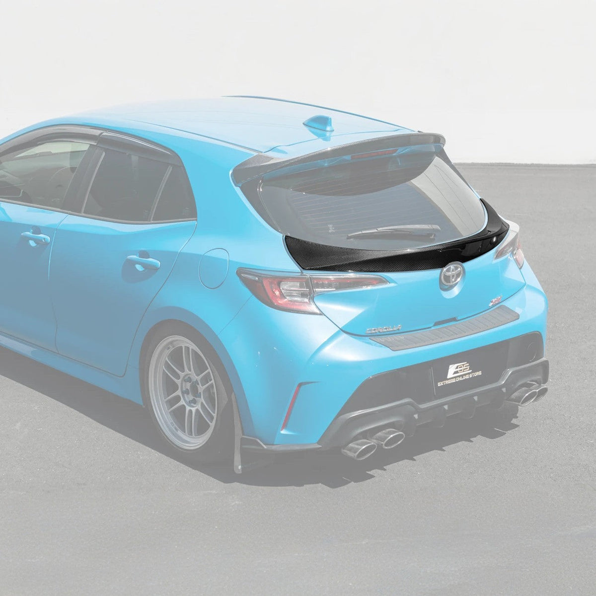 2019-Up Toyota GR Corolla Rear Hatch Mid Wing Spoiler image 2