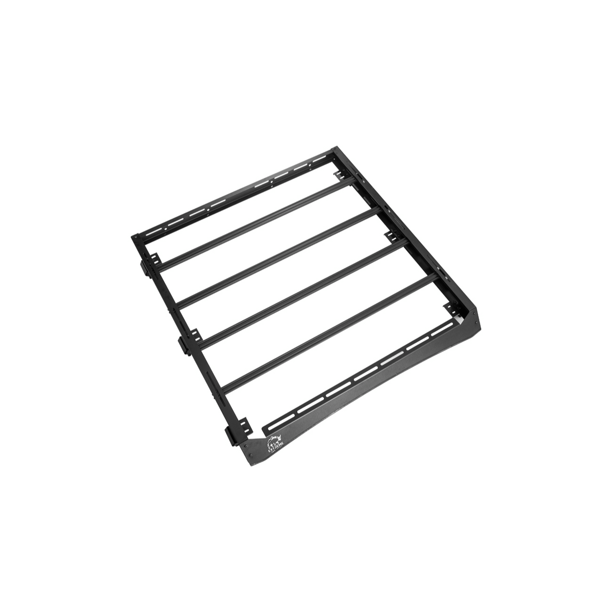 2018-Up Jeep Wrangler | Carbon Steel Black Half-Length Roof Cargo Rack Ladder image 3