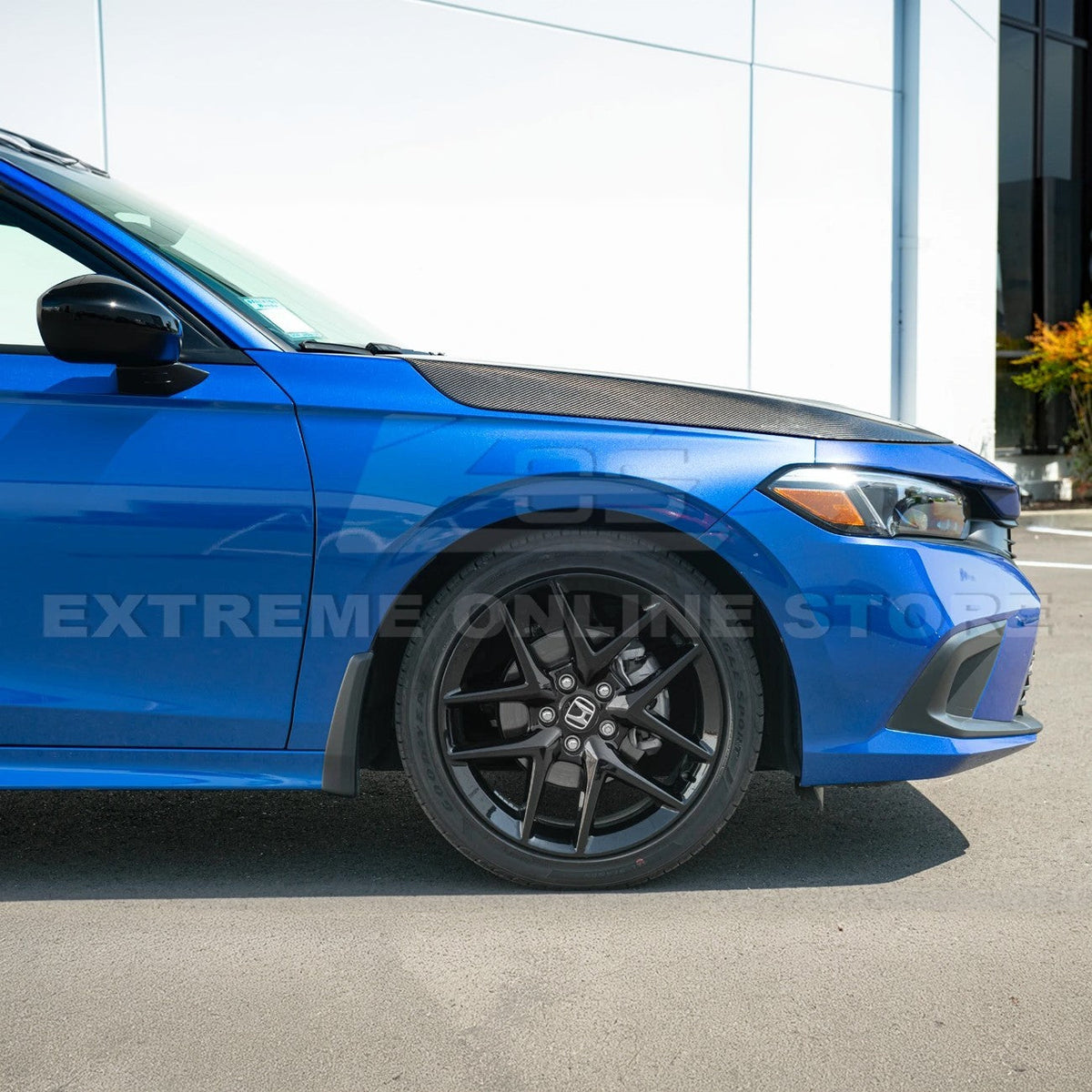2022-Up Honda Civic Type-R Package Carbon Fiber Front Vented hood image 6