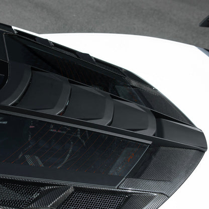 Corvette C8 | ZR1 Style CARBON FLASH Rear Window Vent Louver Cover image 41