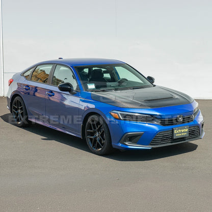 2022-Up Honda Civic Type-R Package Carbon Fiber Front Vented hood image 3