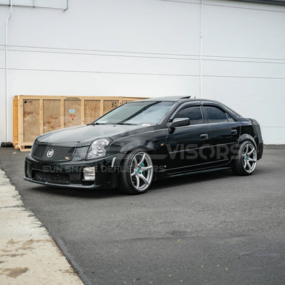 2003-08 Cadillac CTS Smoke Tinted Side Vent Window Rain Deflectors image 3