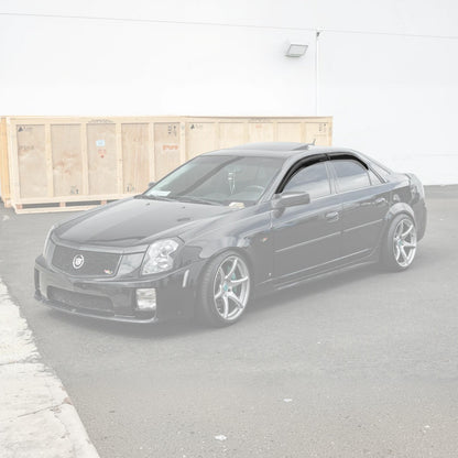 2003-08 Cadillac CTS Smoke Tinted Side Vent Window Rain Deflectors image 2