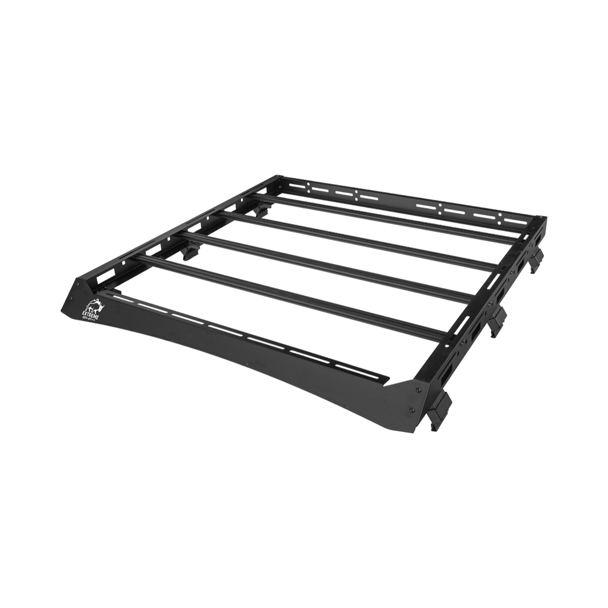 2018-Up Jeep Wrangler | Carbon Steel Black Half-Length Roof Cargo Rack Ladder image 5