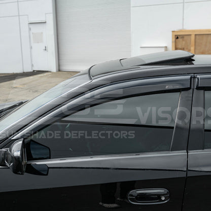 2003-08 Cadillac CTS Smoke Tinted Side Vent Window Rain Deflectors image 6