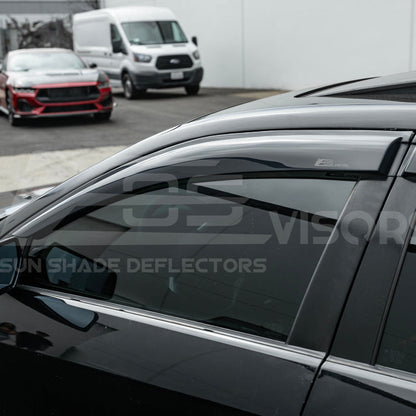 2003-08 Cadillac CTS Smoke Tinted Side Vent Window Rain Deflectors image 7
