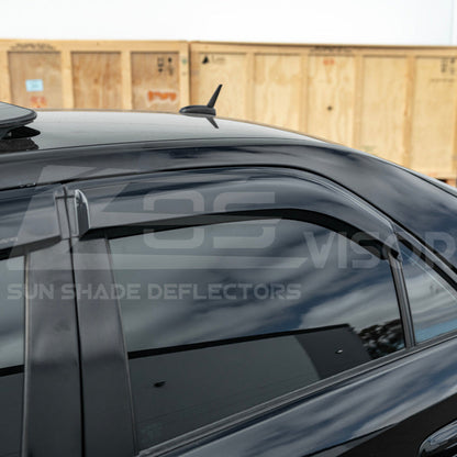 2003-08 Cadillac CTS Smoke Tinted Side Vent Window Rain Deflectors image 8