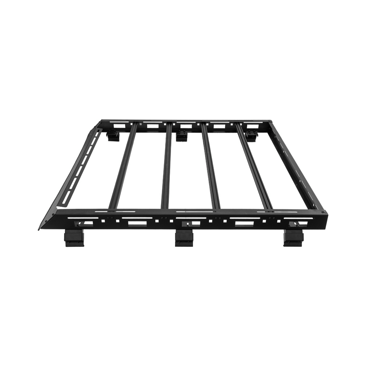 2018-Up Jeep Wrangler | Carbon Steel Black Half-Length Roof Cargo Rack Ladder image 6