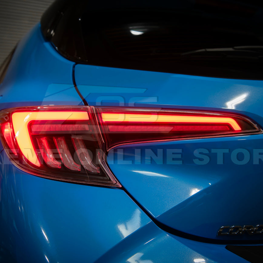 2019-Up Corolla Hatchback GR Sequential Signal LED Clear Rear Taillights image 8