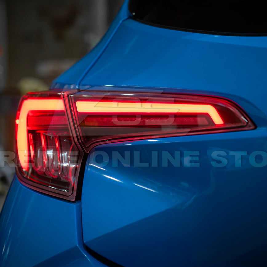 2019-Up Corolla Hatchback GR Sequential Signal LED Clear Rear Taillights image 10