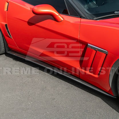 Corvette C6 Grand Sport / Z06 Front Splitter Lip Side Skirts Rocker Panels image 57