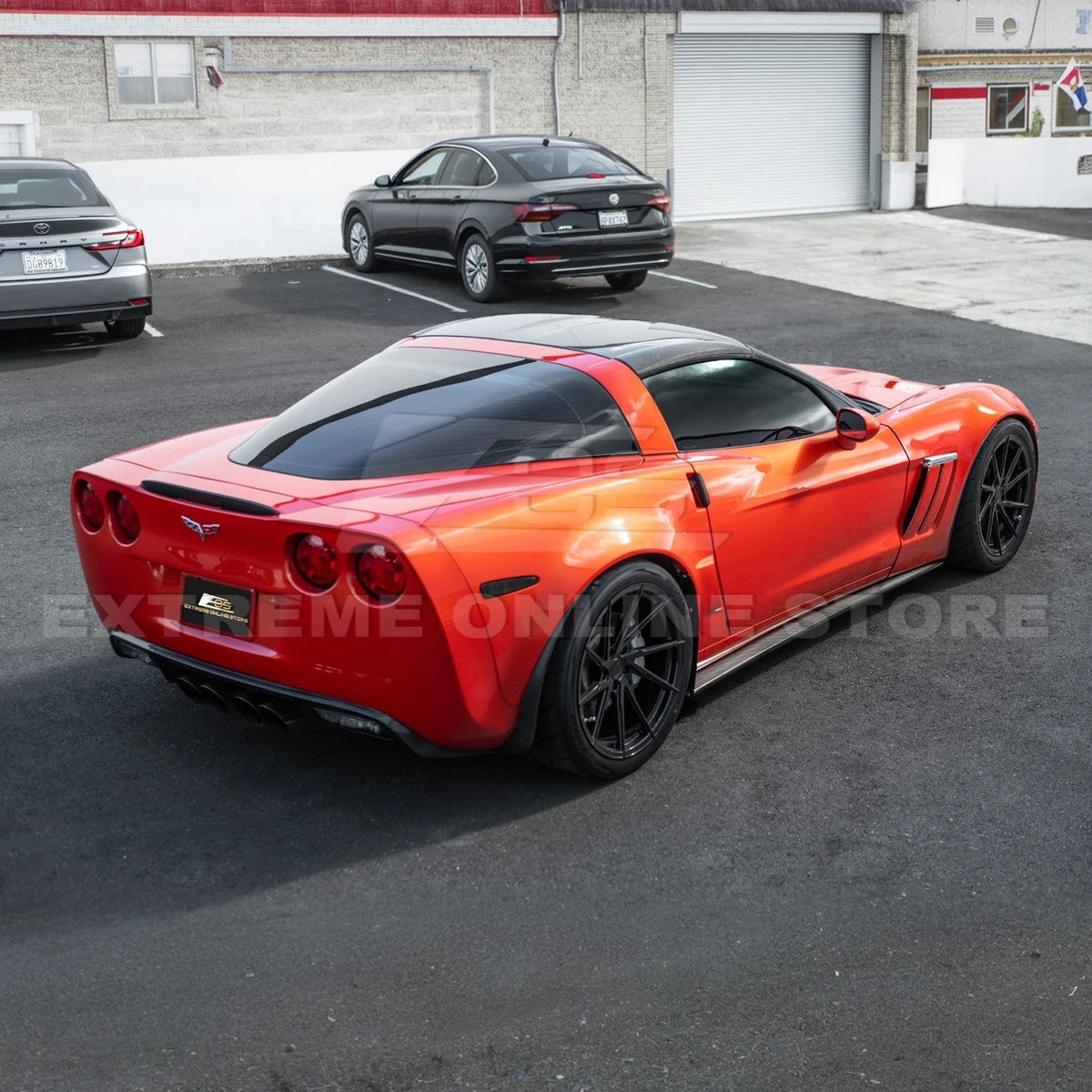 Corvette C6 Grand Sport / Z06 Front Splitter Lip Side Skirts Rocker Panels image 53