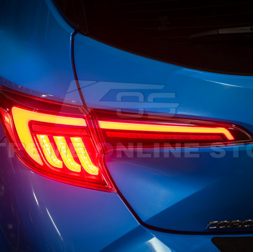 2019-Up Corolla Hatchback GR Sequential Signal LED Clear Rear Taillights image 16