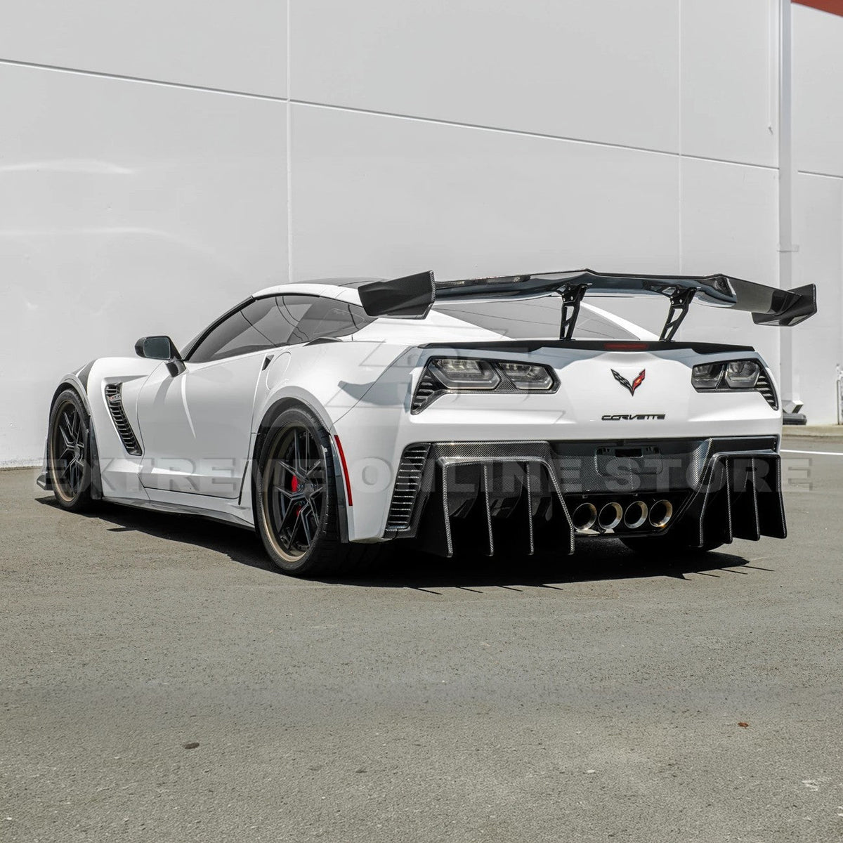 Corvette C7 ZR1 ZTK Conversion Extended Rear Spoiler High Wing image 4
