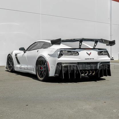 Corvette C7 ZR1 ZTK Conversion Extended Rear Spoiler High Wing image 4