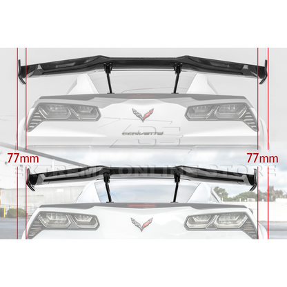 Corvette C7 ZR1 ZTK Conversion Extended Rear Spoiler High Wing image 32