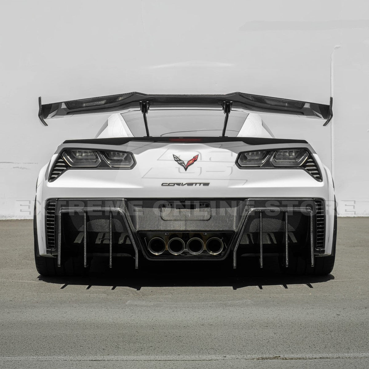 Corvette C7 ZR1 ZTK Conversion Extended Rear Spoiler High Wing image 7