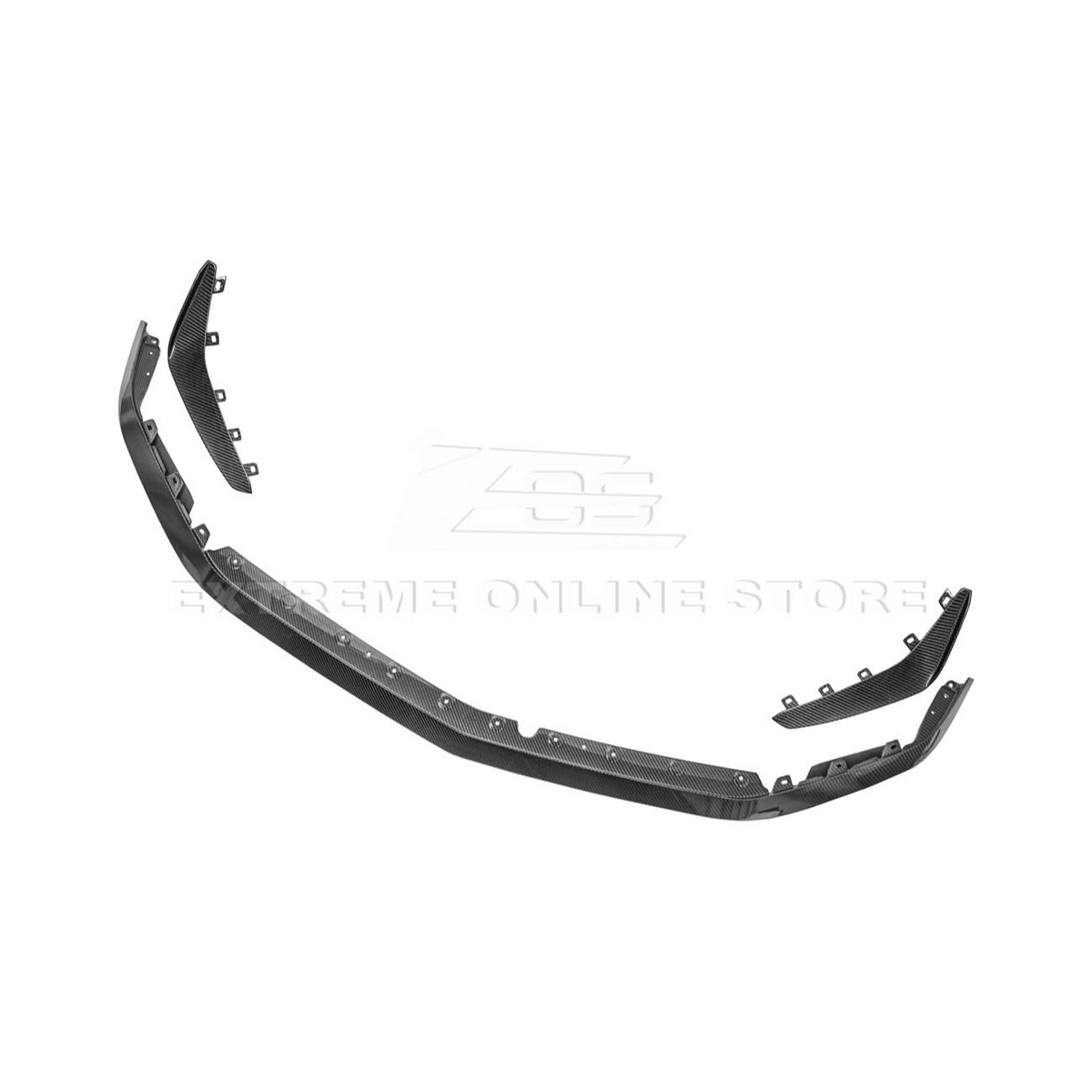 2020-Up Cadillac CT4-V Blackwing Front Lip Splitter Carnards image 17