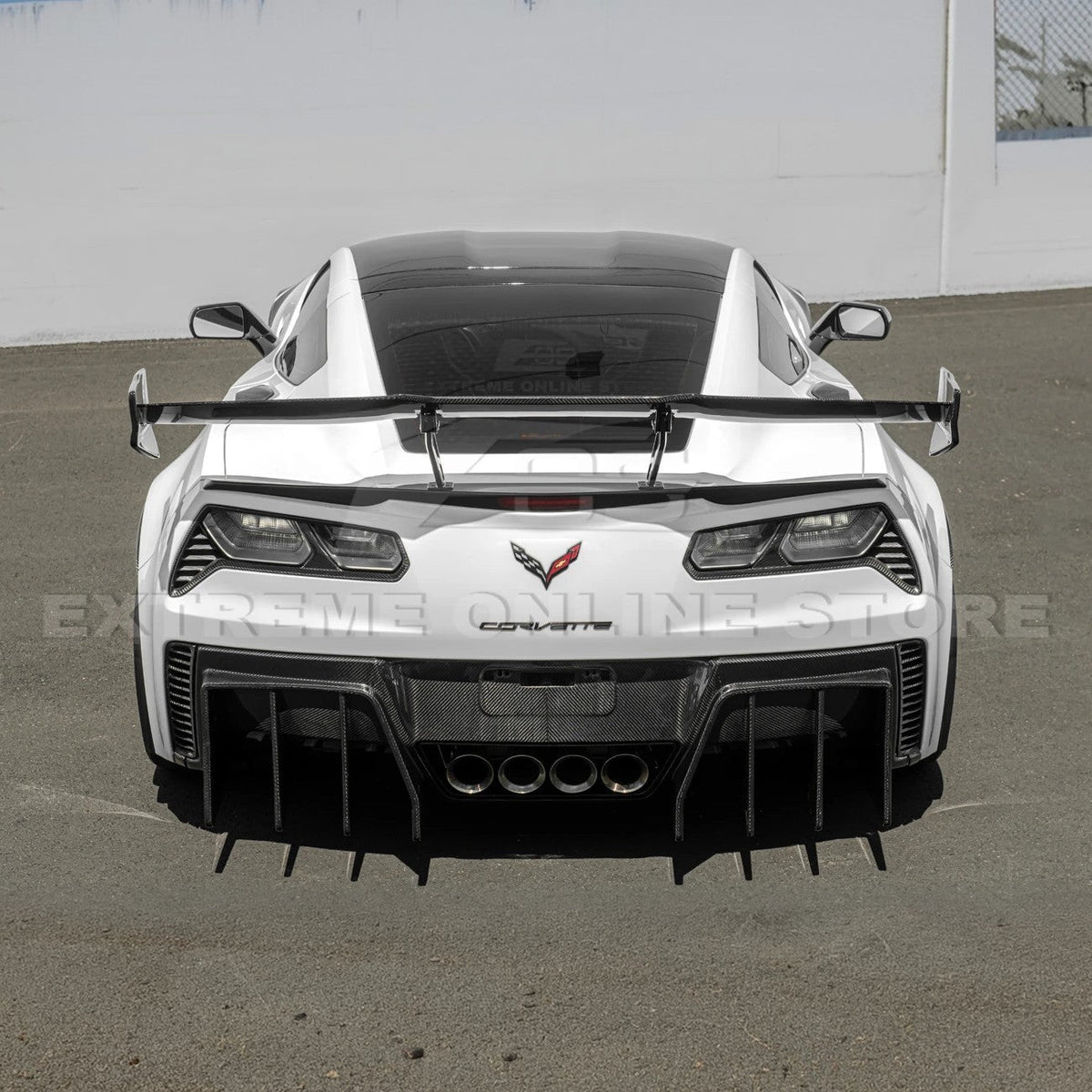 Corvette C7 ZR1 ZTK Conversion Extended Rear Spoiler High Wing image 6