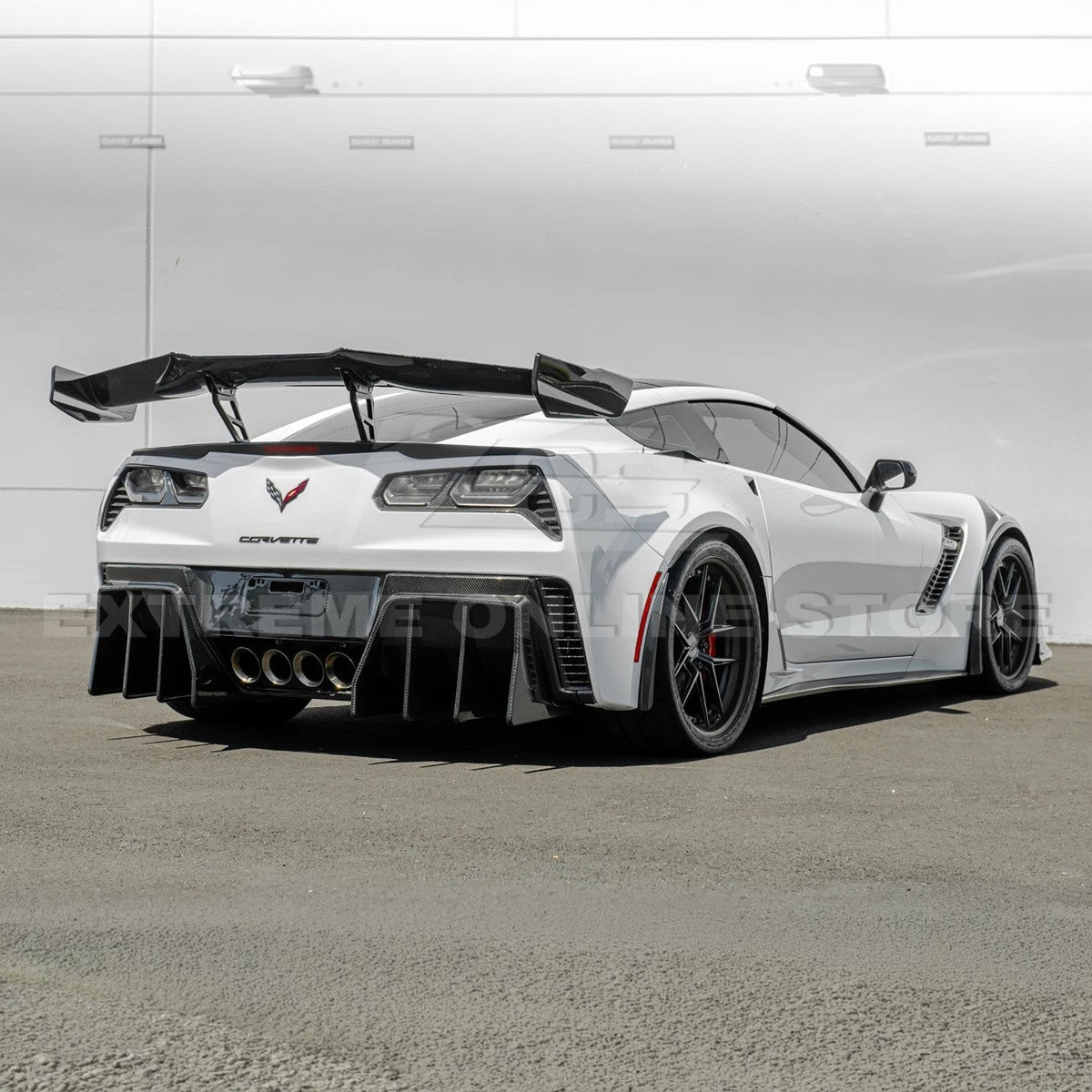 Corvette C7 ZR1 ZTK Conversion Extended Rear Spoiler High Wing image 8
