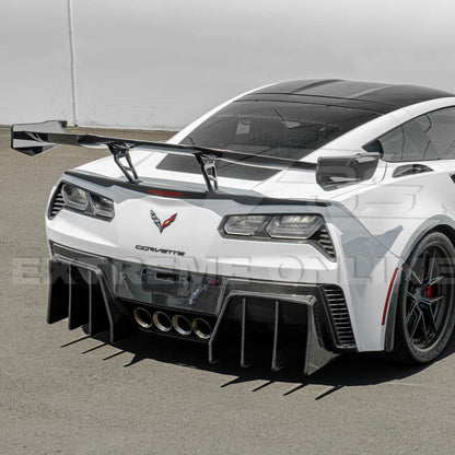 Corvette C7 ZR1 ZTK Conversion Extended Rear Spoiler High Wing image 9