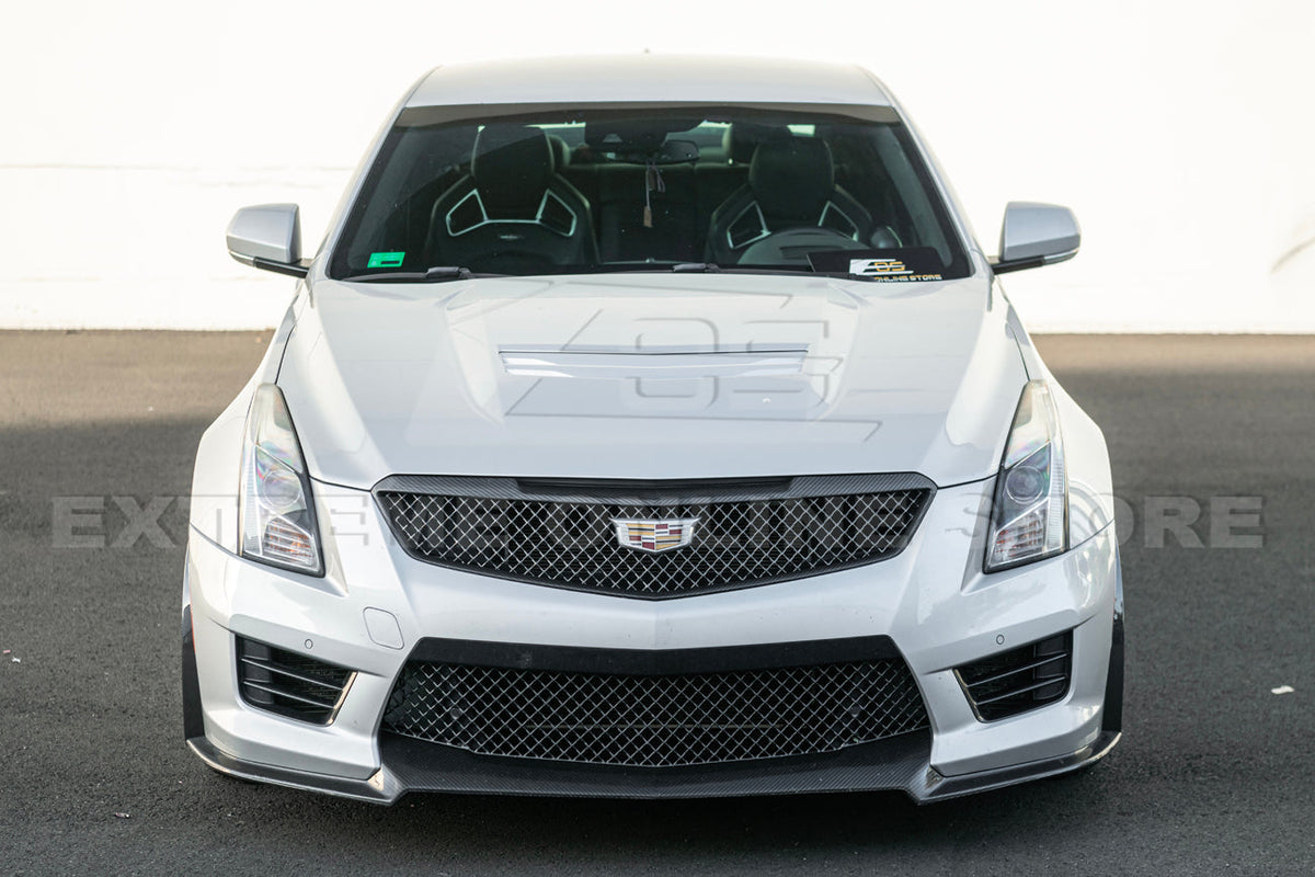 2016-19 Cadillac ATS-V Track Package Dry carbon Fiber Front Lip Side Wheel Arch image 33