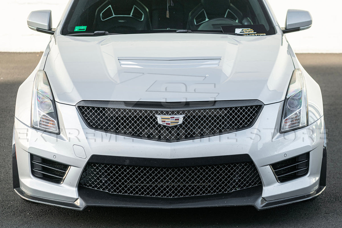 2016-19 Cadillac ATS-V Track Package Dry carbon Fiber Front Lip Side Wheel Arch image 31
