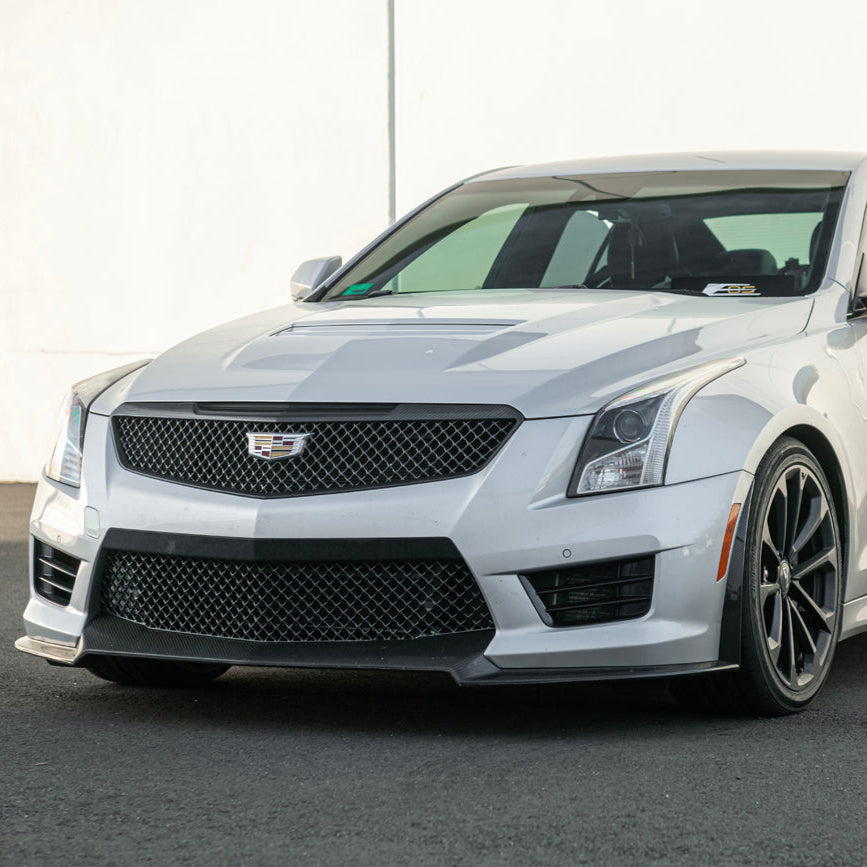 2016-19 Cadillac ATS-V Track Package Dry carbon Fiber Front Lip Side Wheel Arch image 2
