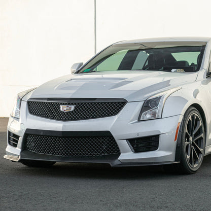 2016-19 Cadillac ATS-V Track Package Dry carbon Fiber Front Lip Side Wheel Arch image 2