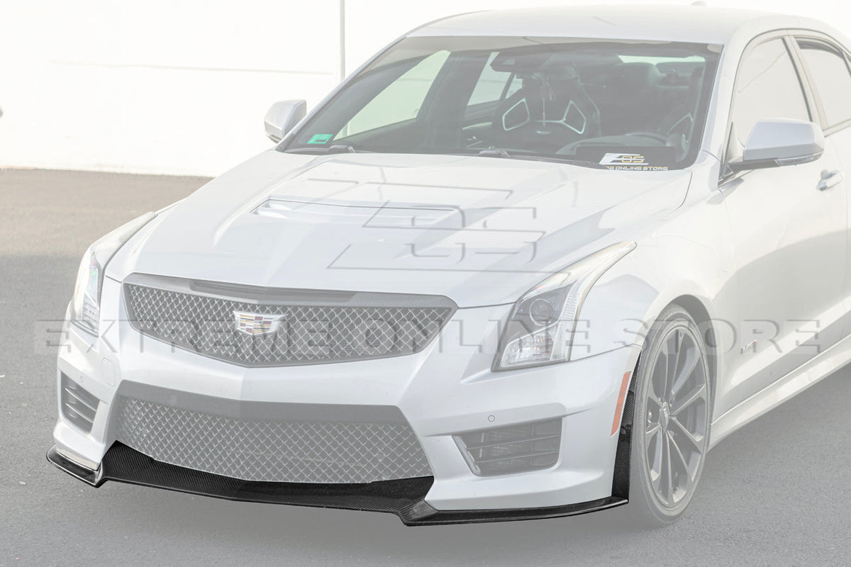 2016-19 Cadillac ATS-V Track Package Dry carbon Fiber Front Lip Side Wheel Arch image 30
