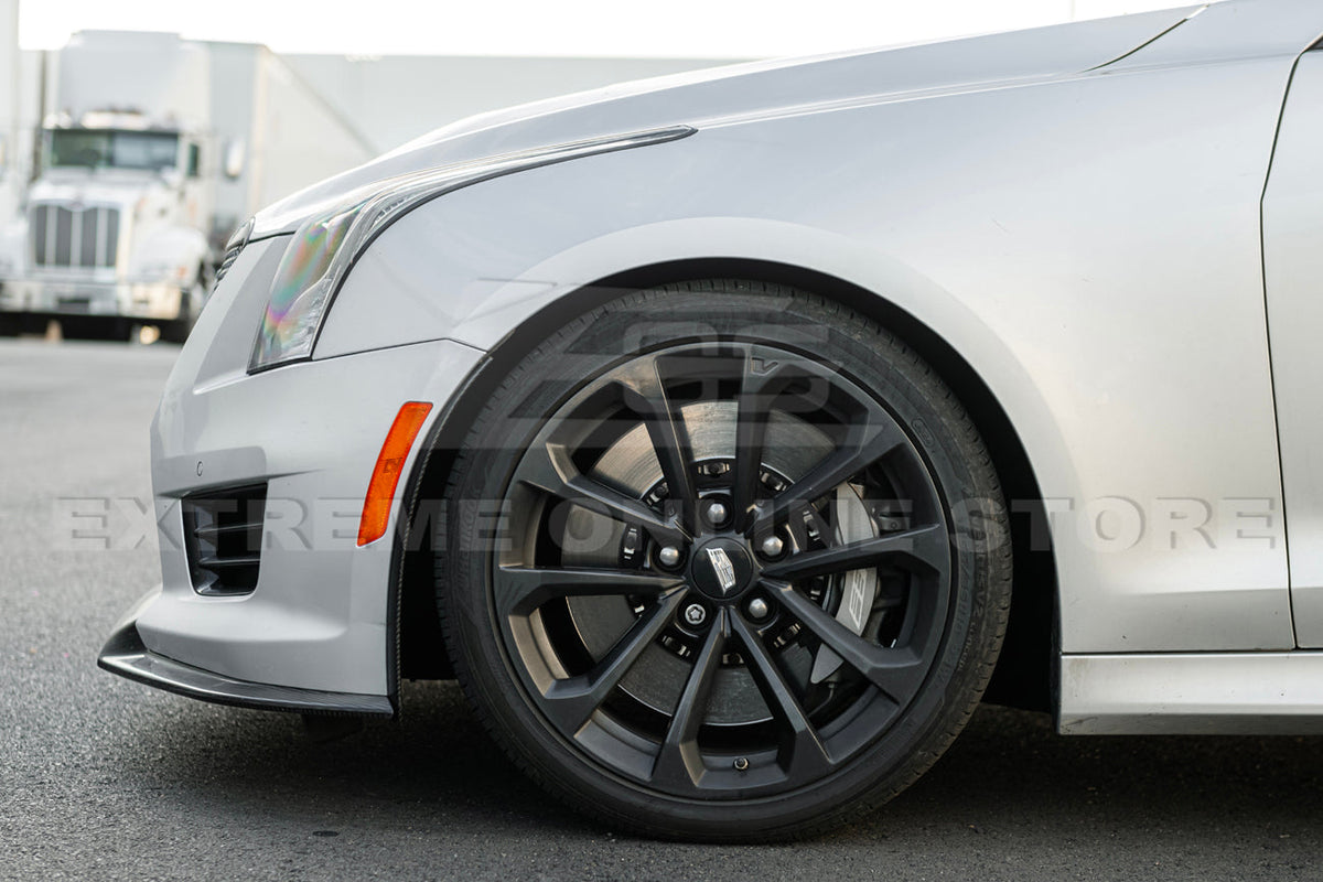 2016-19 Cadillac ATS-V Track Package Dry carbon Fiber Front Lip Side Wheel Arch image 34