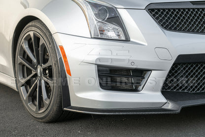 2016-19 Cadillac ATS-V Track Package Dry carbon Fiber Front Lip Side Wheel Arch image 35