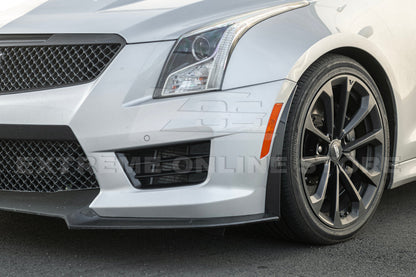 2016-19 Cadillac ATS-V Track Package Dry carbon Fiber Front Lip Side Wheel Arch image 8
