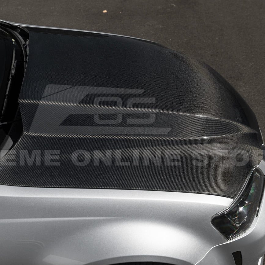 2008-09 Pontiac G8 CARBON FIBER Replacement Front Bumper Cowl Hood Cover image 10