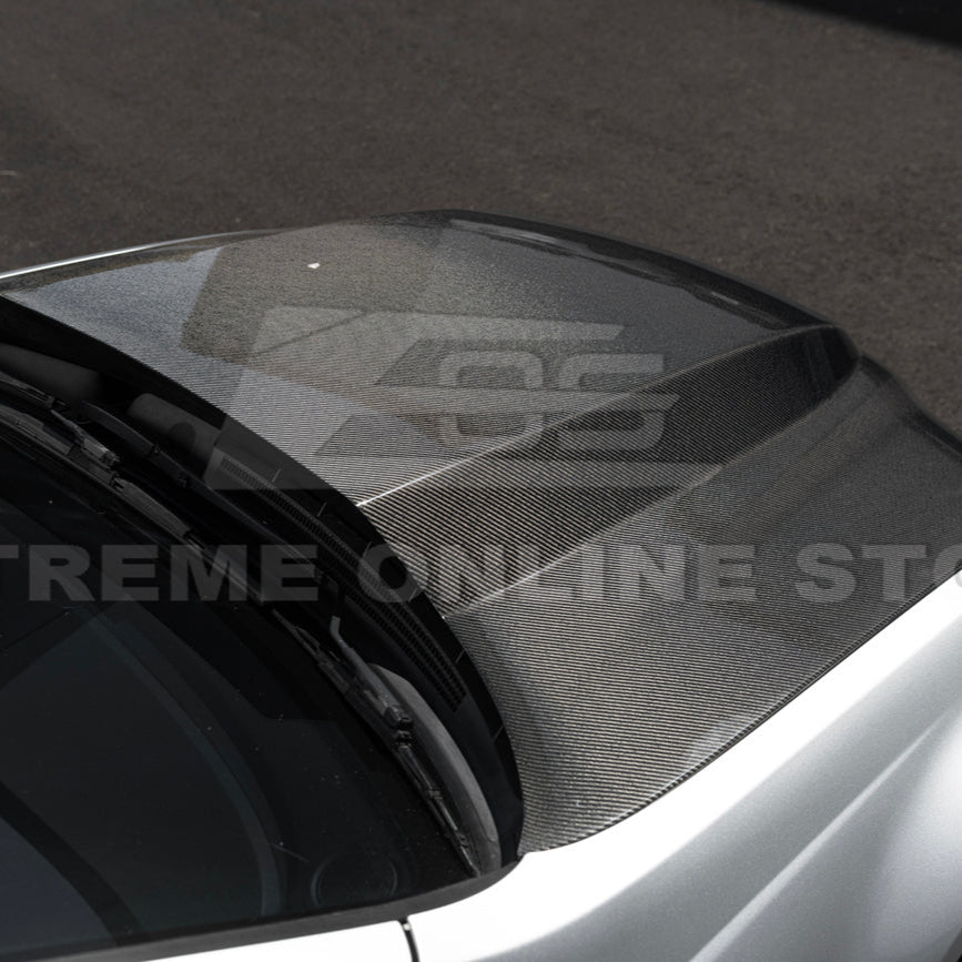 2008-09 Pontiac G8 CARBON FIBER Replacement Front Bumper Cowl Hood Cover image 12