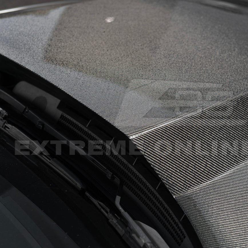 2008-09 Pontiac G8 CARBON FIBER Replacement Front Bumper Cowl Hood Cover image 13