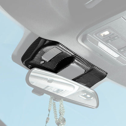 2021-Up Ford F-150 Dry Carbon Fiber Overhead Console Reading Light Panel Cover Overlay image 3